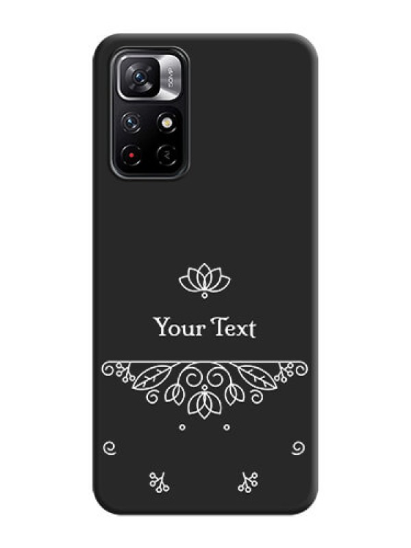 Custom Lotus Garden Custom Text On Space Black Personalized Soft Matte Phone Covers -Xiaomi Redmi Note 11T 5G
