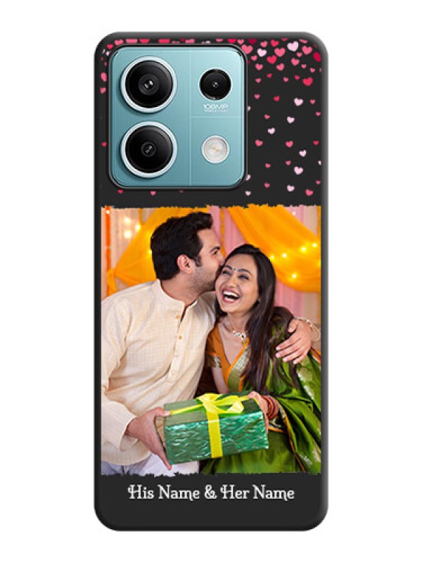 Custom Fall in Love with Your Partner - Photo on Space Black Soft Matte Phone Cover - Redmi Note 13 5G