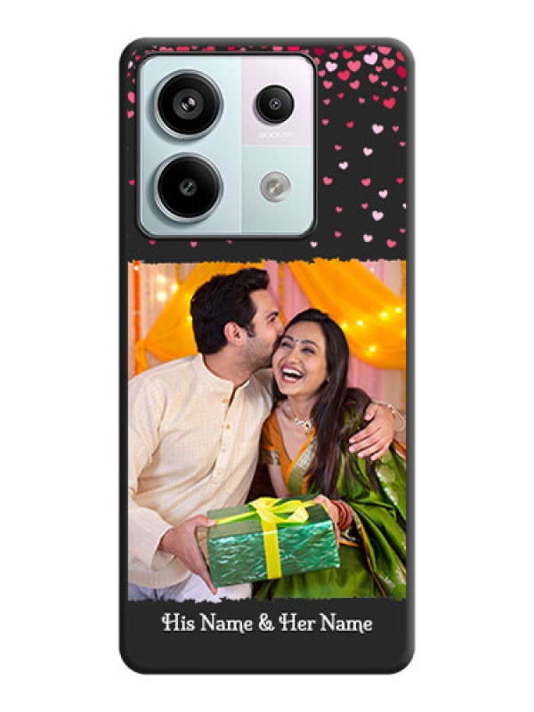 Custom Fall in Love with Your Partner - Photo on Space Black Soft Matte Phone Cover - Redmi Note 13 Pro 5G