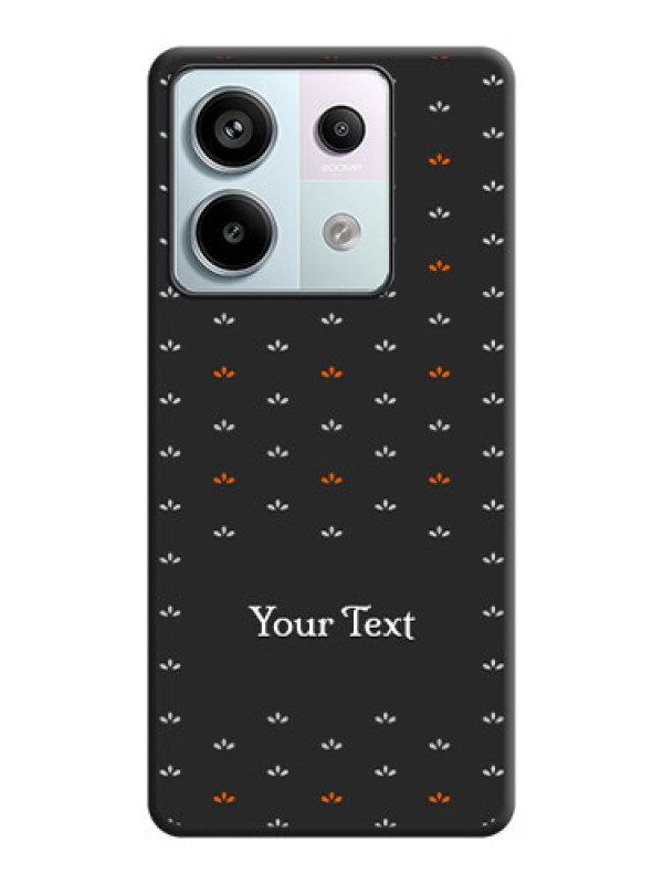 Custom Simple Pattern With Custom Text On Space Black Personalized Soft Matte Phone Covers - Redmi Note 13 Pro 5G
