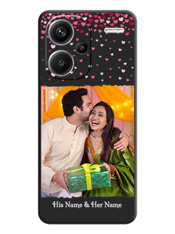 Custom Fall in Love with Your Partner on Photo On Space Black Custom Soft Matte Mobile Back Cover - Redmi Note 13 Pro Plus 5G