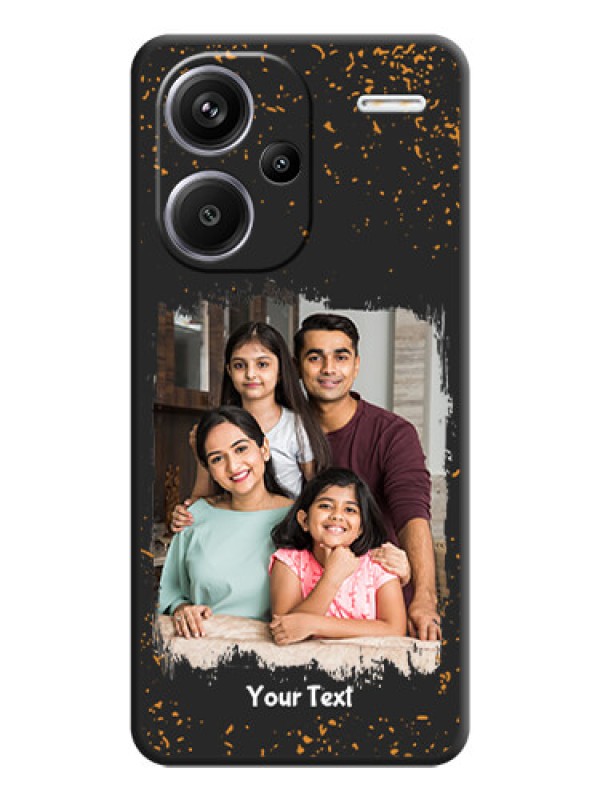 Custom Spray Free Design on Photo On Space Black Custom Soft Matte Mobile Back Cover - Redmi Note 13 Pro Plus 5G