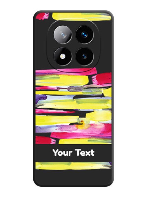 Custom Brush Coloured On Space Black Custom Soft Matte Mobile Back Cover - Redmi Note 14 Pro Plus 5G