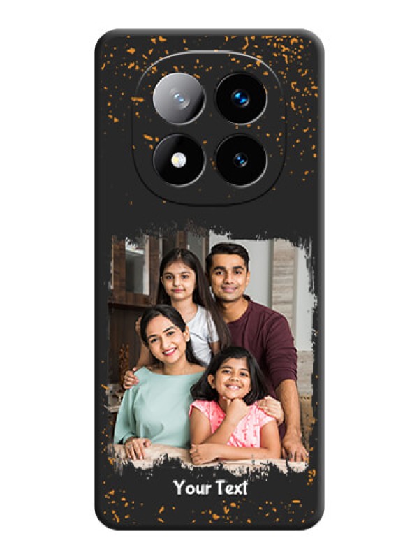 Custom Spray Free Design on Photo On Space Black Custom Soft Matte Mobile Back Cover - Redmi Note 14 Pro Plus 5G