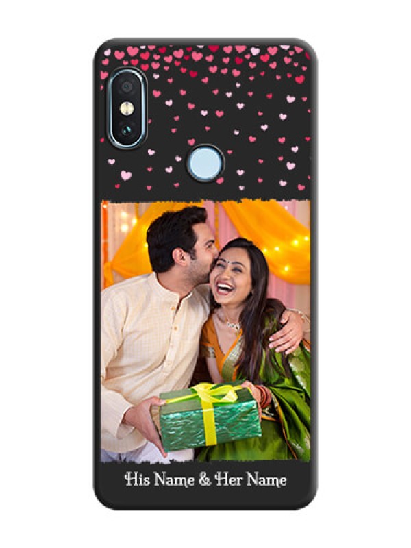 Custom Fall in Love with Your Partner on Photo On Space Black Custom Soft Matte Mobile Back Cover - Xiaomi Redmi Note 5 Pro