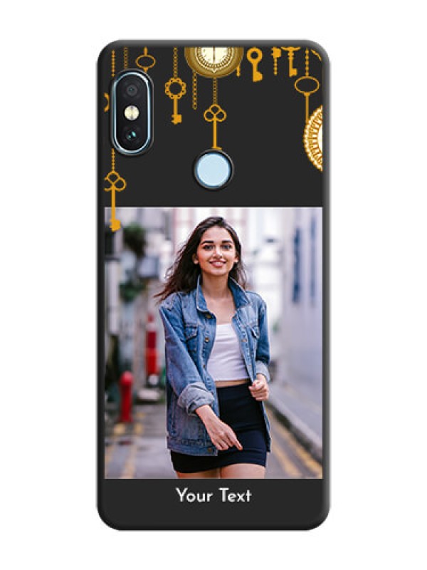 Custom Decorative Design with Text On Space Black Custom Soft Matte Mobile Back Cover - Xiaomi Redmi Note 5 Pro