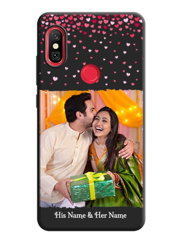 Custom Fall in Love with Your Partner  - Photo on Space Black Soft Matte Phone Cover - Redmi Note 6 Pro