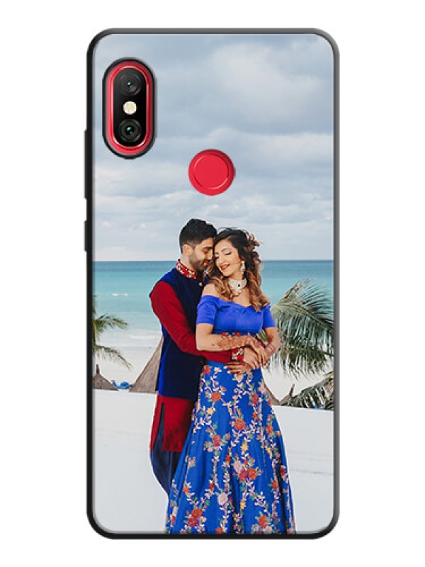 Custom Full Single Pic Upload On Space Black Personalized Soft Matte Phone Covers -Xiaomi Redmi Note 6 Pro