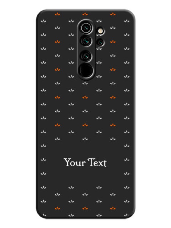 Custom Simple Pattern With Custom Text On Space Black Personalized Soft Matte Phone Covers -Xiaomi Redmi Note 8 Pro