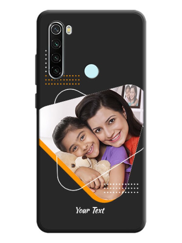 Custom Yellow Triangle - Photo on Space Black Soft Matte Phone Cover - Redmi Note 8