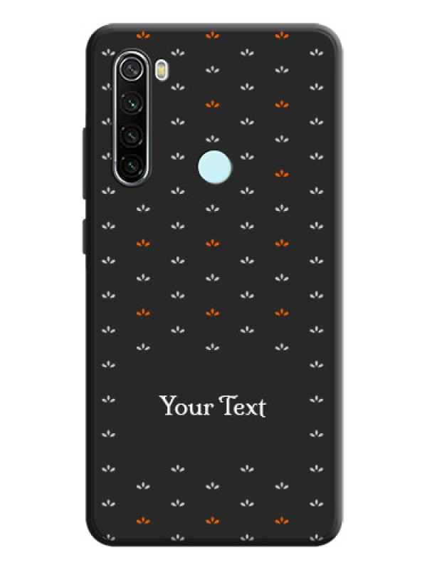 Custom Simple Pattern With Custom Text On Space Black Personalized Soft Matte Phone Covers -Xiaomi Redmi Note 8