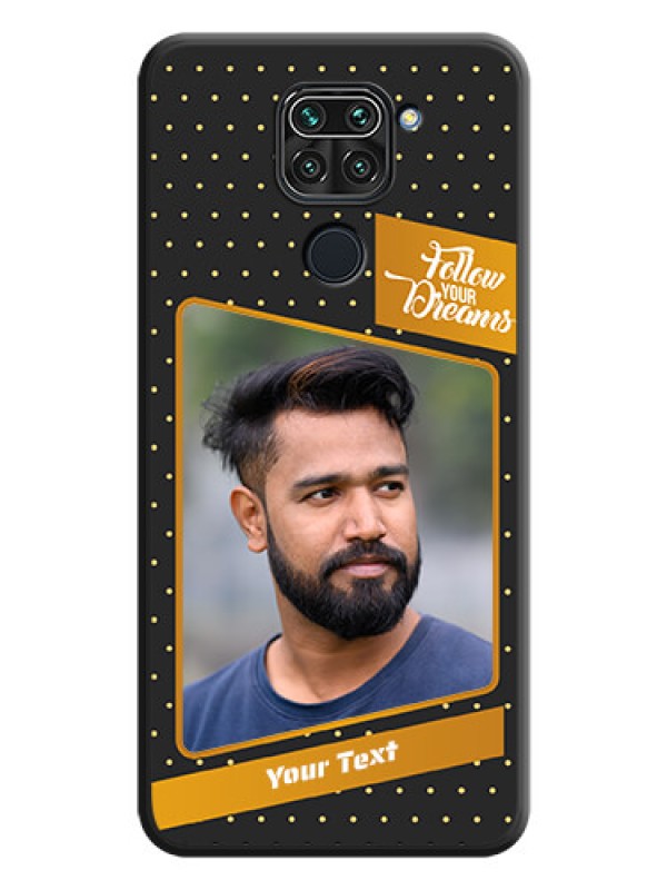 Custom Follow Your Dreams with White Dots on Space Black Custom Soft Matte Phone Cases - Redmi Note 9