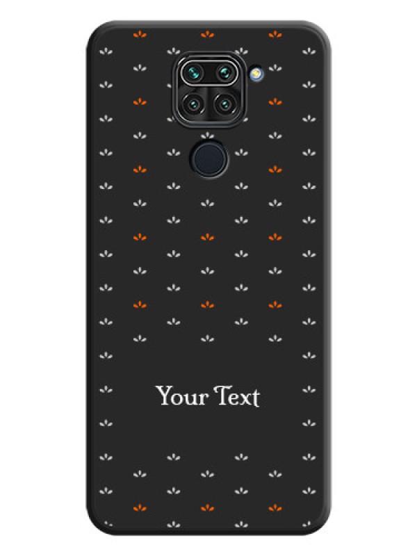 Custom Simple Pattern With Custom Text On Space Black Personalized Soft Matte Phone Covers -Xiaomi Redmi Note 9