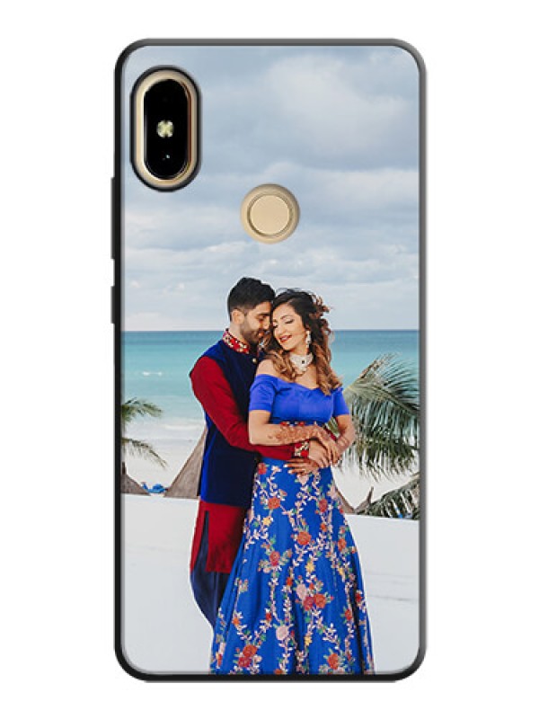 Custom Full Single Pic Upload On Space Black Personalized Soft Matte Phone Covers -Xiaomi Redmi S2