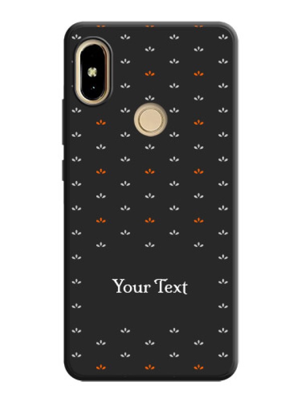 Custom Simple Pattern With Custom Text On Space Black Personalized Soft Matte Phone Covers -Xiaomi Redmi S2