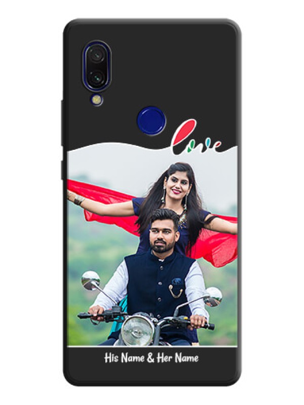 Custom Fall in Love Pattern with Picture - Photo on Space Black Soft Matte Mobile Case - Redmi Y3