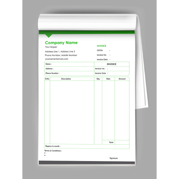 Management Bill Book Design Management Bill Book Design