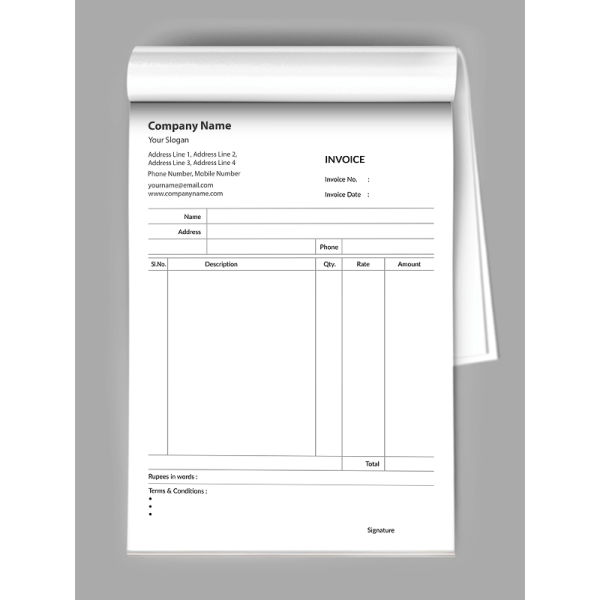Doctor Bill Book Design Doctor Bill Book Design