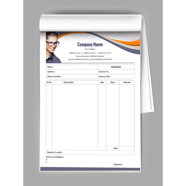 Ophthalmologist Bill Book Design Ophthalmologist Bill Book Design