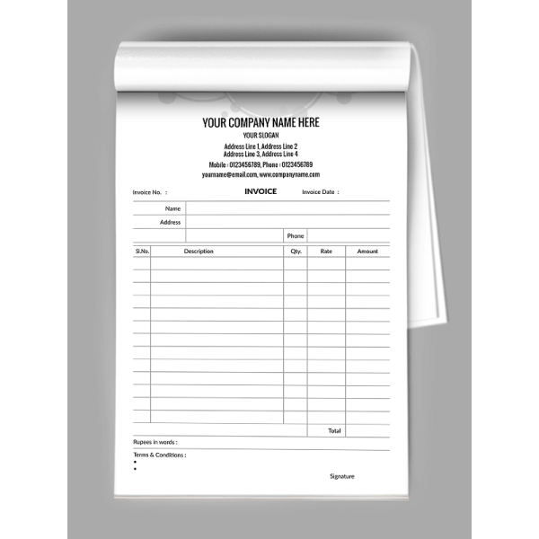 Doctors Bill Book Design Doctors Bill Book Design