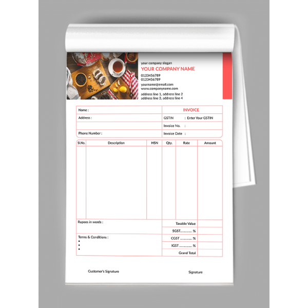 Bakery Bill Book Bakery Bill Book