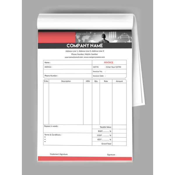 Premium Bill Book Premium Bill Book