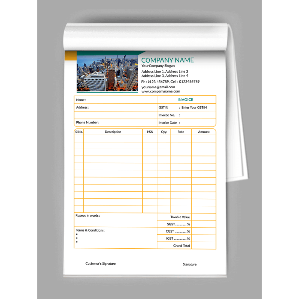 Construction Bill Book Construction Bill Book