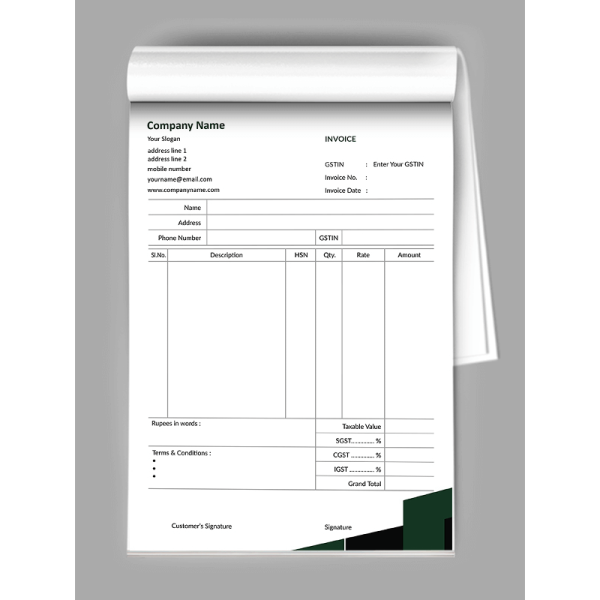 Construction Bill Book Construction Bill Book