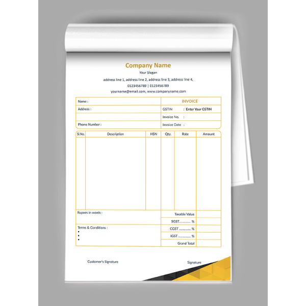 Pattern Bill Book Pattern Bill Book