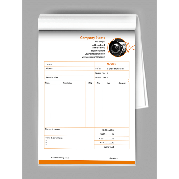 Orange Bill Book Orange Bill Book