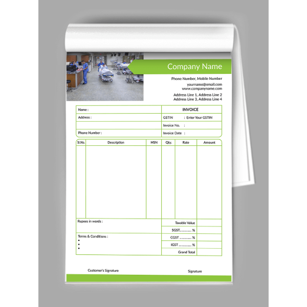 Parrot Green Bill Book Parrot Green Bill Book