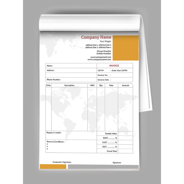 Consultancy Bill Book
