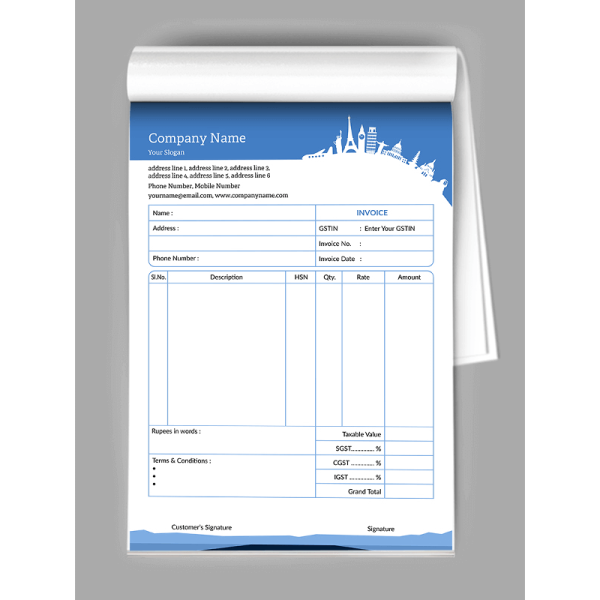 Travel Agency Bill Book Travel Agency Bill Book