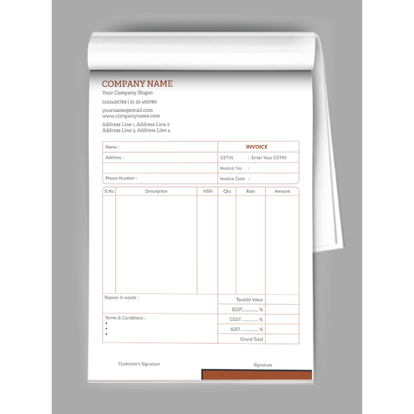 personalized Bill Book personalized Bill Book