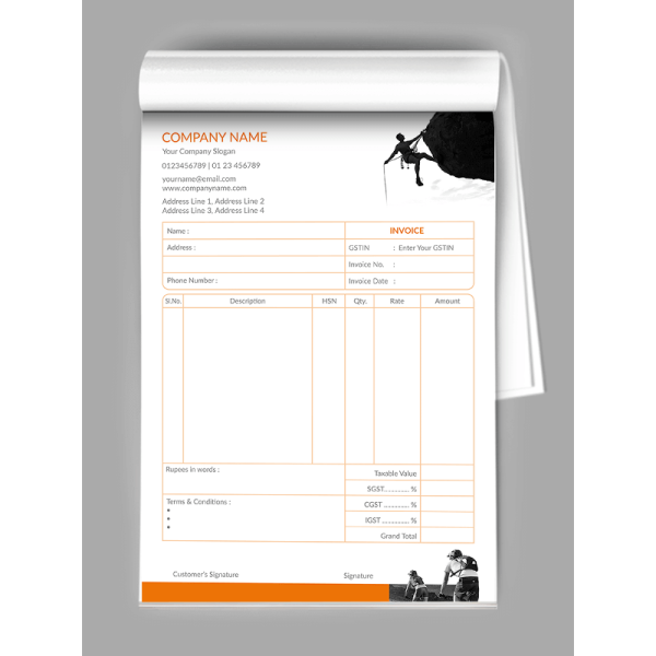 Bicycle Shop Bill Book Bicycle Shop Bill Book