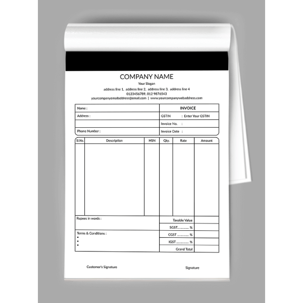 Elegant Bill Book
