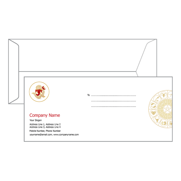 Custom Astrology Envelope Design
