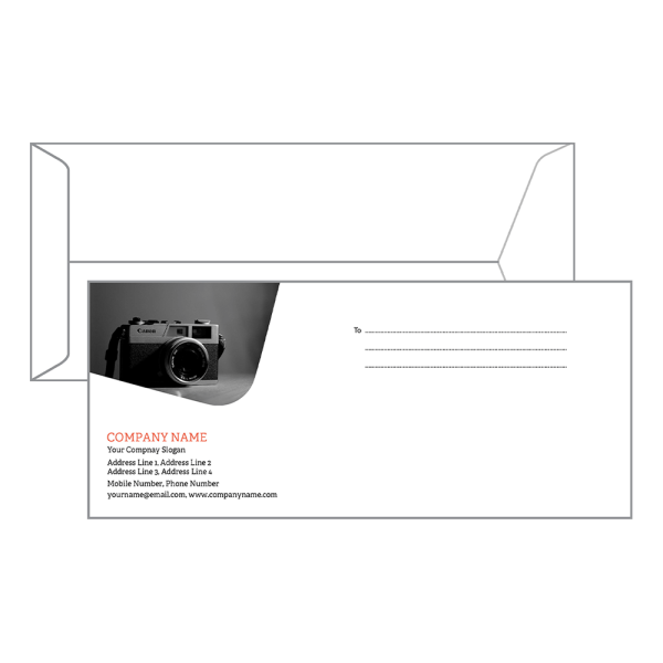Custom Photography Envelope Design
