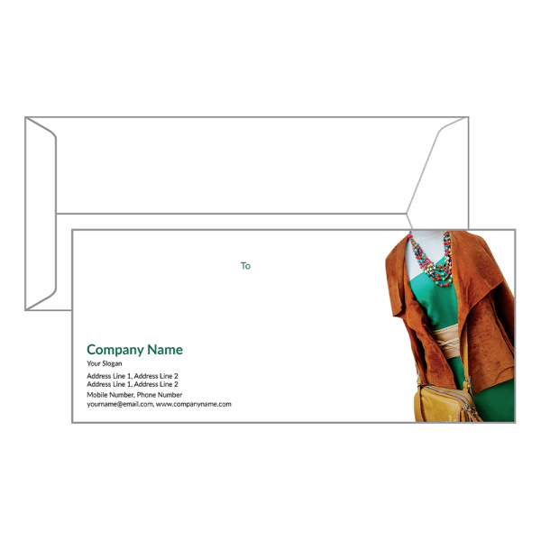 Custom Fashion Designer Envelope Design