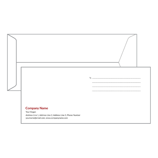 Custom Travels Company  Envelope Design