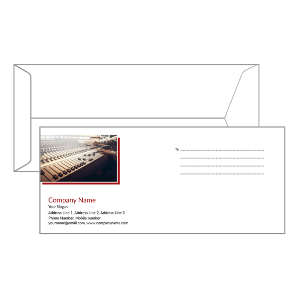 Custom Musician Envelope Design