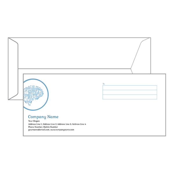 Custom Computer Spare parts Envelope Design