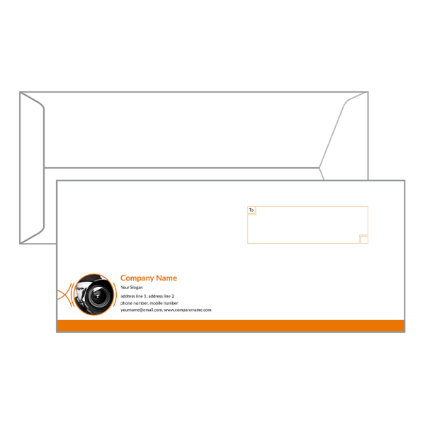 Custom Orange Envelope