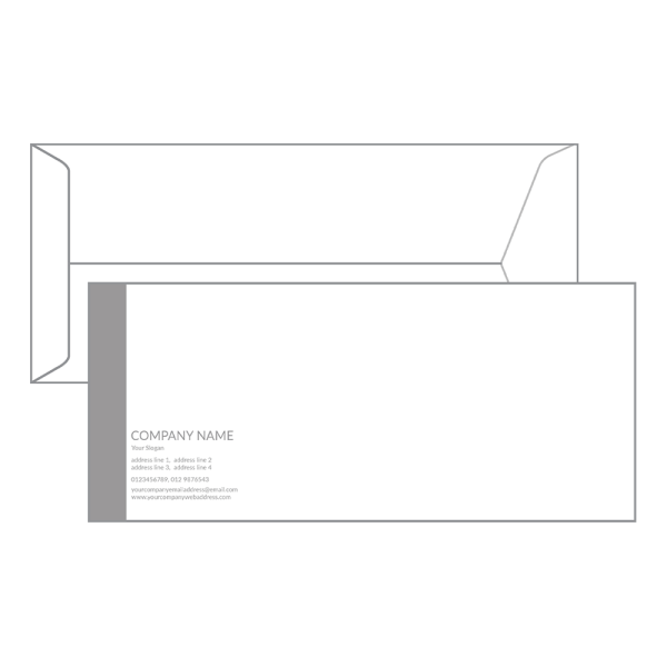 Custom Grey Envelope