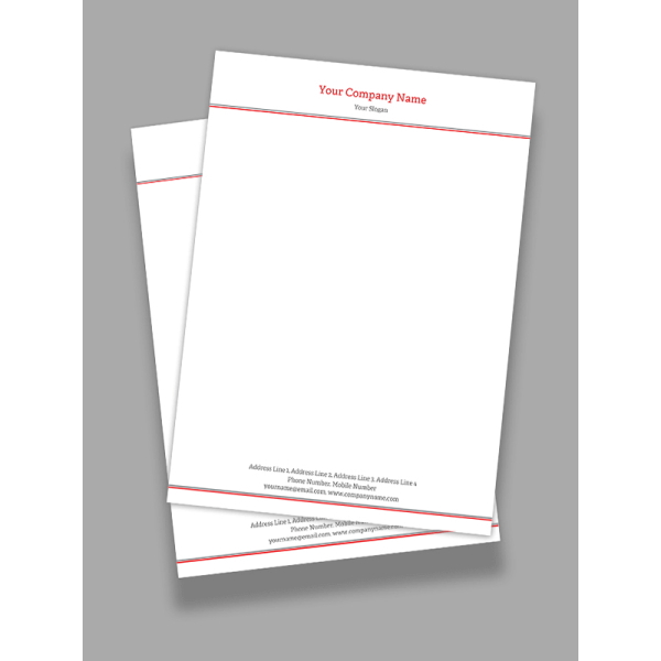 Professional Letterhead Design Professional Letterhead Design