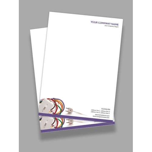 Electricial shop Letterhead Design