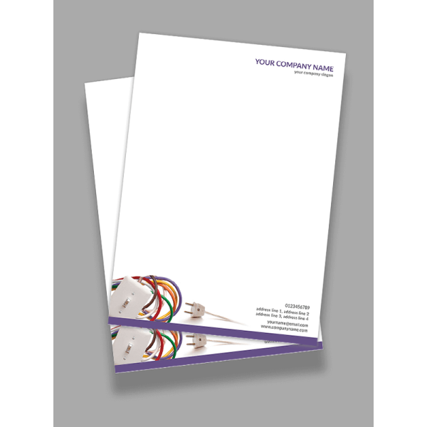 Electricial shop Letterhead Design Electricial shop Letterhead Design