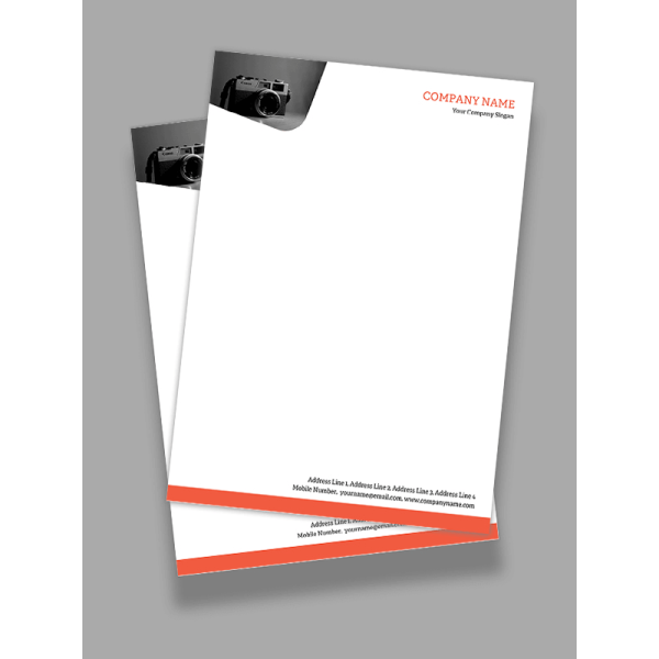 Photography Letterhead Design Photography Letterhead Design