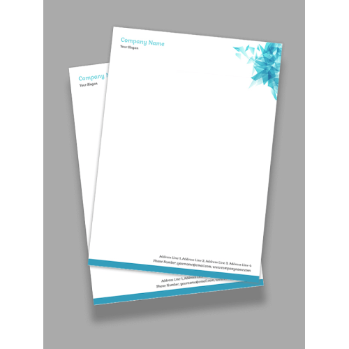 Abstract Letterhead Design
