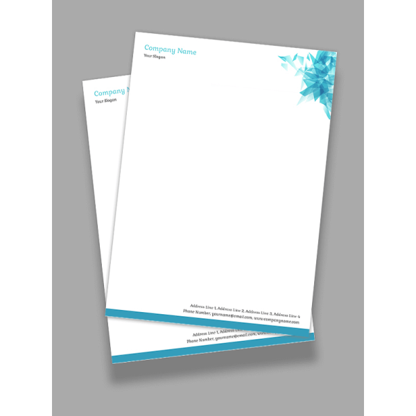 Abstract Letterhead Design Abstract Letterhead Design